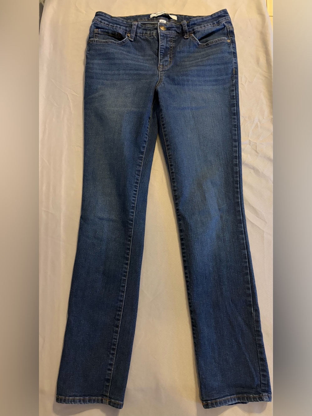 Vintage America Dark Blue Straight Leg Jeans